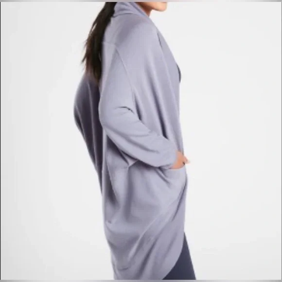 Athleta Ethereal Cocoon Wrap Lavender Size S/M - Picture 2 of 10